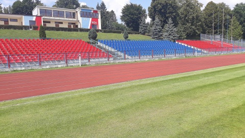 Stadion Wda Świecie. Fot. Sławomir Nowak.