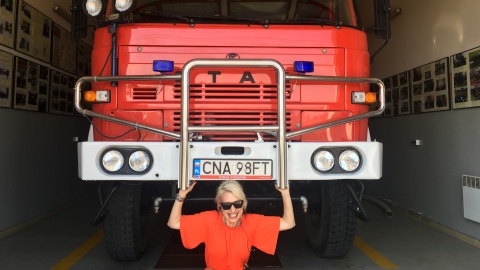 Wóz strażacki nie należy do najlżejszych, OSP Dziewierzewo. Fot. Krystian Makowski.