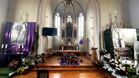 Wnętrze kościoła parafialnego pw. Św. Jakuba Mniejszego Apostoła w Dąbrówce Nowej. Fot. Jan Duks/PR PiK