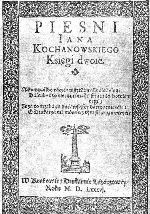 Jan Kochanowski - Pieśń IX (Księgi Wtóre)