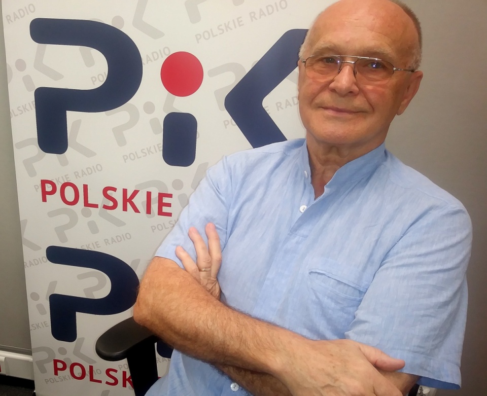 Zbigniew Branach w studiu Polskiego Radia PiK. Fot. z archiwum PR PiK
