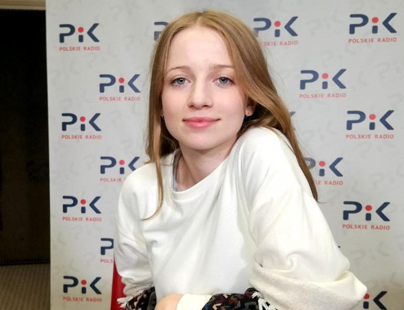 Marta Fitowska w Polskim Radiu PiK. Fot. Magda Jasińska