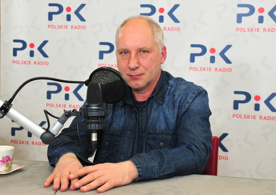 Kuba Sienkiewicz w Polskim Radiu PiK. Fot. Ireneusz Sanger