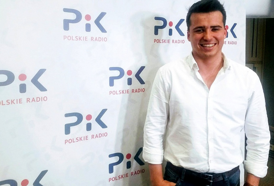 Krzysztof Iwaneczko w Polskim Radiu PiK. Fot. Magda Jasińska