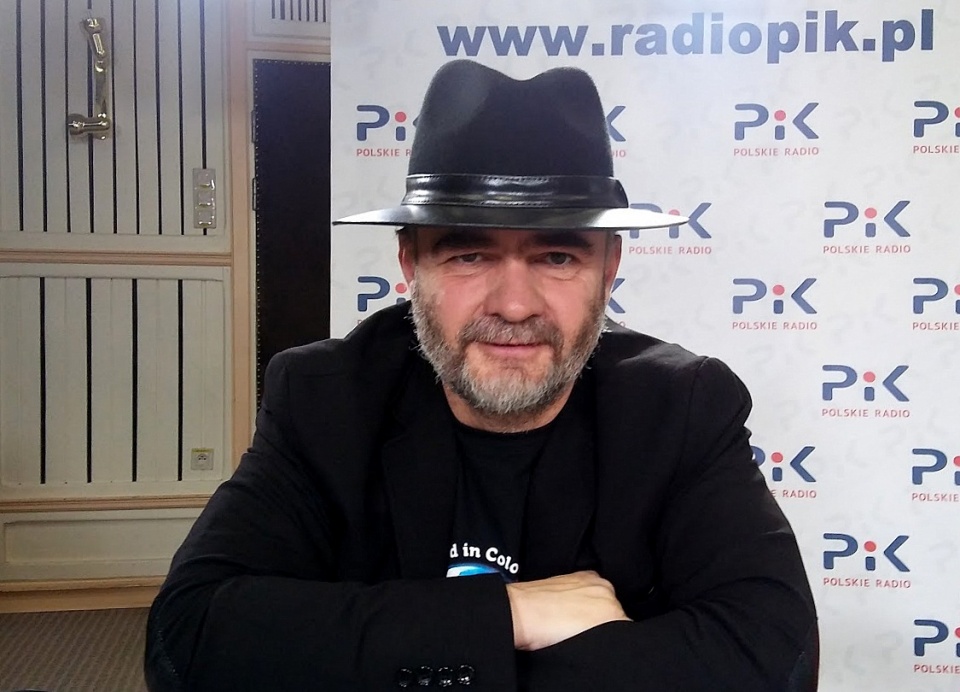 Jacek Pelc w Polskim Radiu PiK. Fot. Magda Jasińska