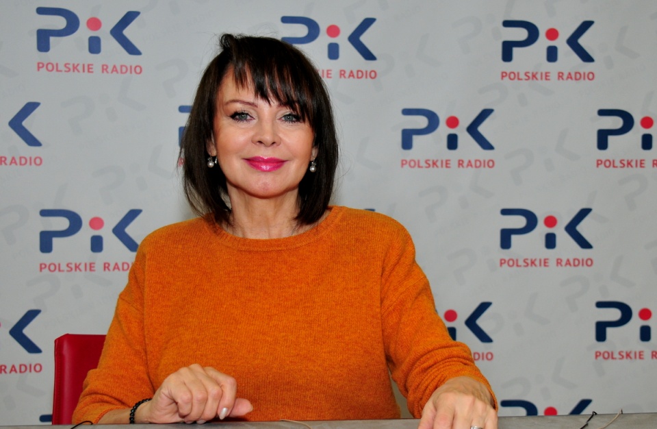 Izabela Trojanowska w Polskim Radiu PiK. Fot. Ireneusz Sanger