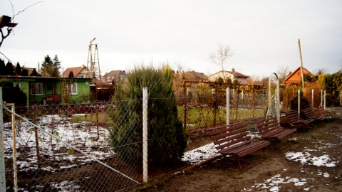 W jednym z bydgoskich rodzinnych ogrodów działkowych stoją duże murowane całoroczne domy, a obok niewielkie drewniane chatki wypoczynkowe. Fot. Henryk Żyłkowski