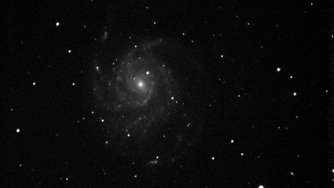 Galaktyka spiralna M101 Fot. Astrobaza w Kruszwicy © Ilona Dybicz/Magdalena Musiałowska/Zbigniew Rakoczy
