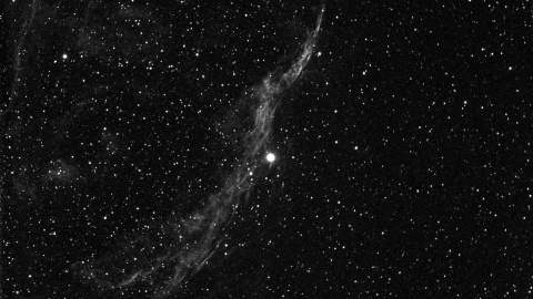 NGC 6960 (Miotła Wiedźmy) Fot. Astrobaza w Kruszwicy © Ilona Dybicz/Magdalena Musiałowska/Zbigniew Rakoczy