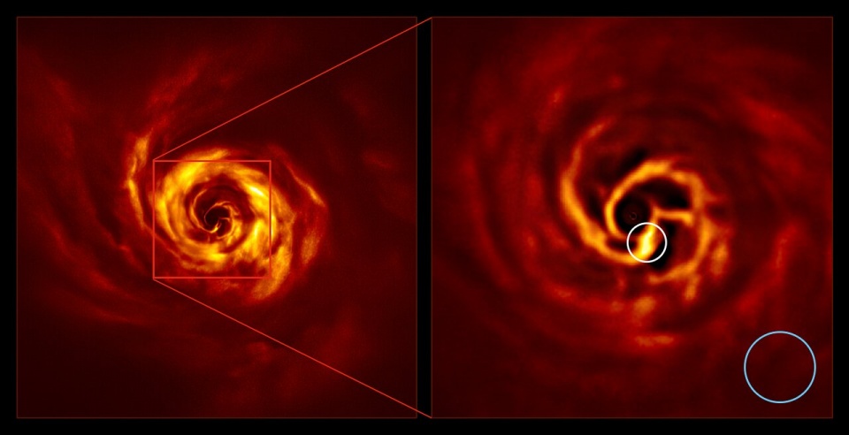 AB Aurigae protoplanet. Foto © ESO