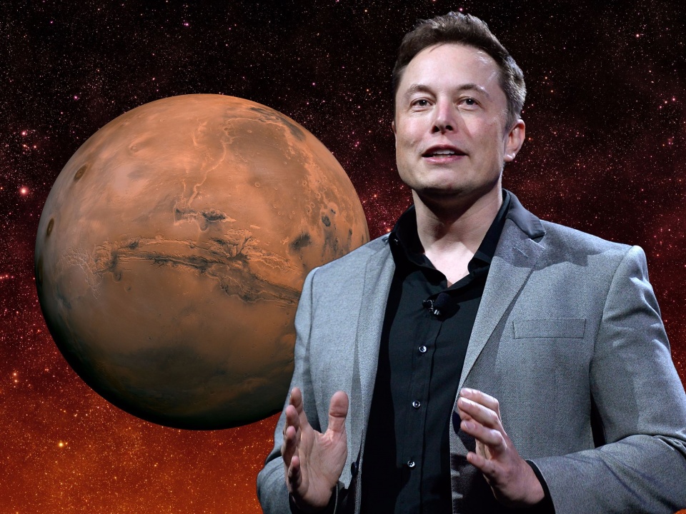 Mars & Elon Musk © Space X