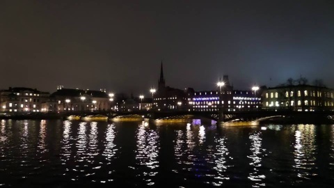 Sztokholm nocą. Fot. Mateusz Bamski.