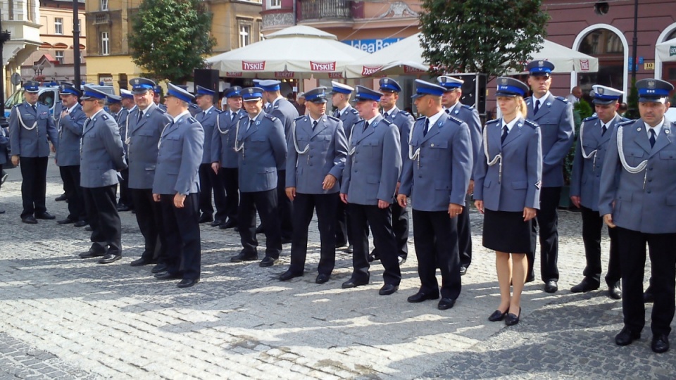 W trakcie Święta Policji w Grudziądzu, przedstawiono zebranym "najlepszego dzielnicowego". Fot. Marcin Doliński