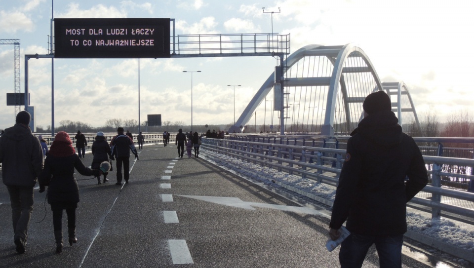 Oficjalne otwarcie nowego mostu w Toruniu nastąpi 9 grudnia. Fot. Adriana Andrzejewska