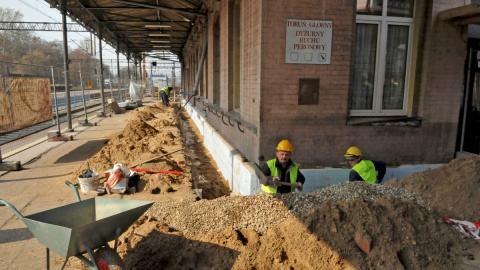 Remont kolejowego Dworca Głównego w Toruniu na razie bez utrudnień dla pasażerów