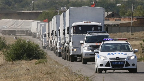 Rosyjski konwój z pomocą humanitarną ruszył w stronę granicy z Ukrainą