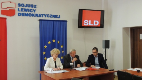 Konferencja prasowa SLD w Bydgoszczy