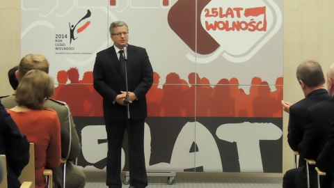 Bronisław Komorowski na spotkaniu pod hasłem 25 lat Wolności