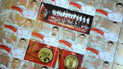Polscy siatkarze na znaczkach pocztowych