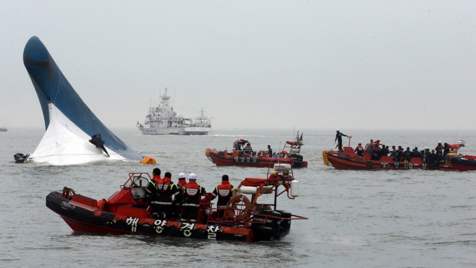 Jednostka zatonęła u południowych wybrzeży Korei Południowej. Fot. PAP/EPA/YONHAP