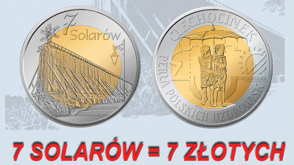 Kolekcjonerska moneta popularyzować będzie najsłynniejsze atrakcje Ciechocinka. Fot. ciechocinek.pl