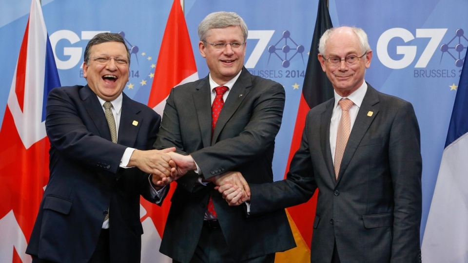 Jest to pierwsze od 16 lat spotkanie członków G7 bez udziału Rosji. Fot. PAP/EPA/JULIEN WARNAND.
