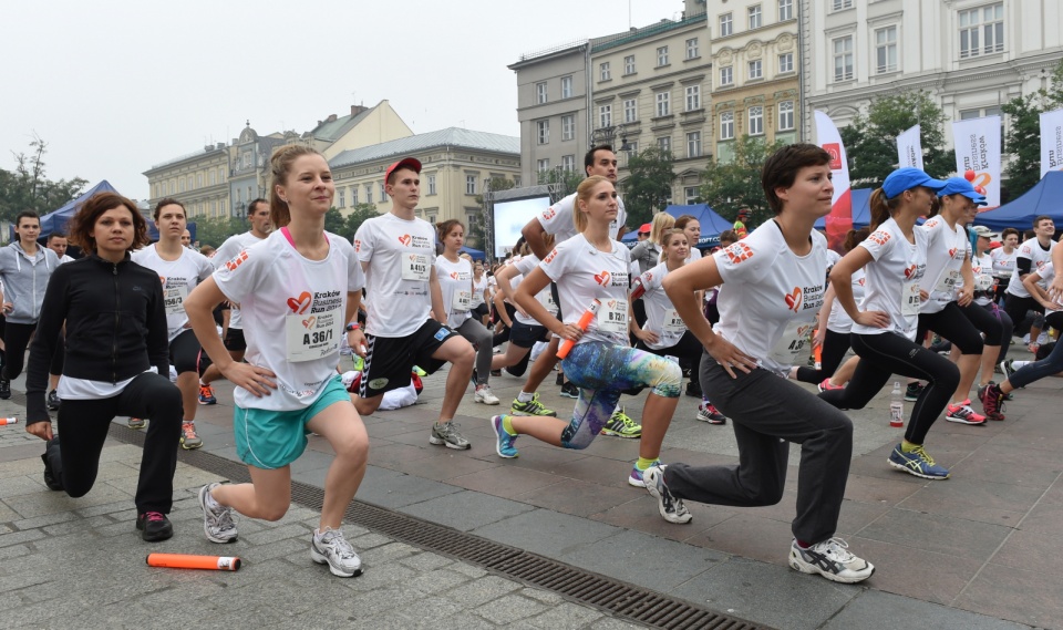 Poland Business Run to charytatywny bieg biznesowy w formie sztafety. Fot. PAP/Jacek Bednarczyk