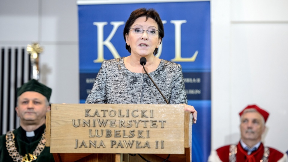 Ewa Kopacz zadeklarowała, że chce przywrócić polityce jej właściwe znaczenie i sens. Fot. PAP/Wojciech Pacewicz