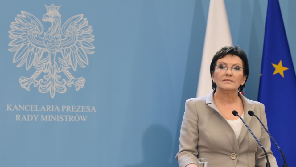 Premier Ewa Kopacz, podczas konferencji prasowej nt. rozpoczętego przeglądu resortów. Fot. PAP/Radek Pietruszka
