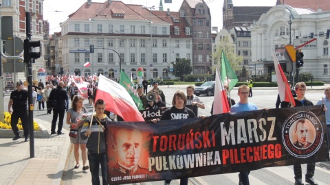 Piąty raz mieszkańcy Torunia uczcili marszem pamięć o pułkowniku Witoldzie Pileckim. Fot Adriana Andrzejewska