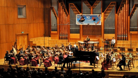 W sali koncertowej Filharmonii Pomorskiej zagościli absolwenci, grono pedagogiczne wielu pokoleń i obecni uczniowie szkoły. Fot. Ireneusz Sanger