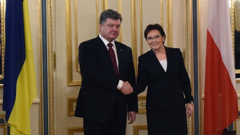 Premier Kopacz przybyła na Ukrainę rozmowy o wsparciu dla reform