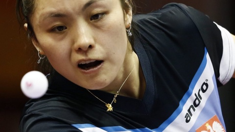 Mistrzostwa Świata w tenisie stołowym - Li Qian z medalem w grze podwójnej