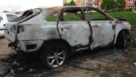 Pożar samochodu w Bydgoszczy