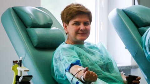 Szydło zaapelowała do Polaków o oddawania krwi