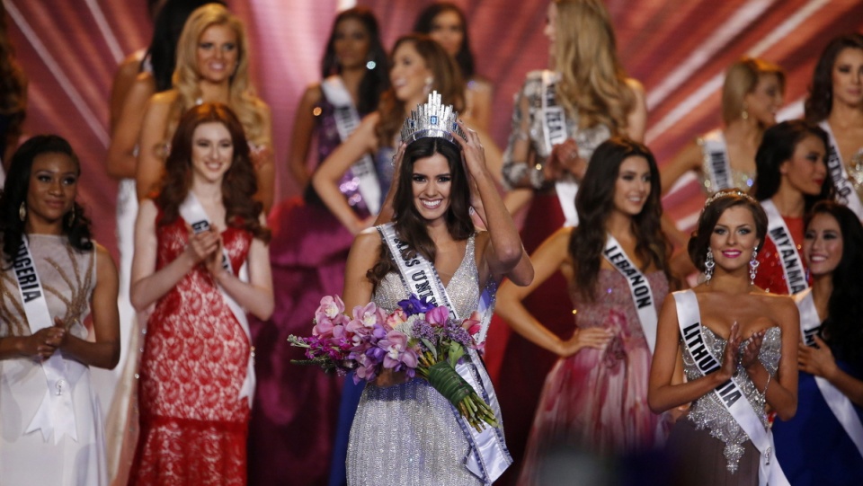 Miss Kolumbii Paulina Vega z koroną Miss Universe 2014. Fot. PAP/EPA