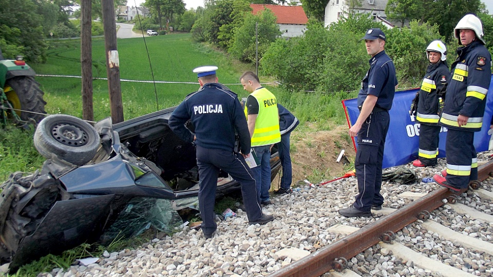 Do wypadku doszło w miejscowości Pniewite. Fot. Policja
