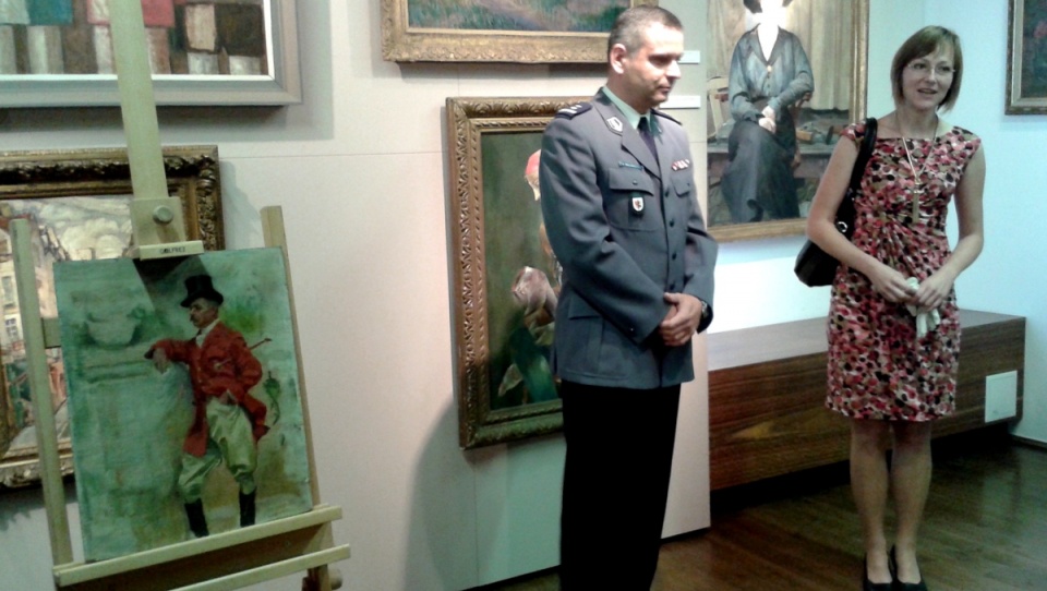 Skradziony w 1993 r. z kolekcji Muzeum Zofii Kossak obraz, wrócił do właścicieli. Fot. Bogumiła Wresiło