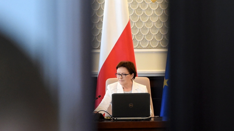Premier Ewa Kopacz podczas posiedzenia rządu w KPRM. Fot. PAP/Radek Pietruszka