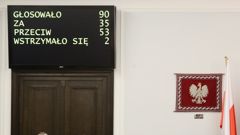 Senat nie zgodził się na zarządzenie ogólnokrajowego referendum 25 października. Fot. PAP/Tomasz Gzell