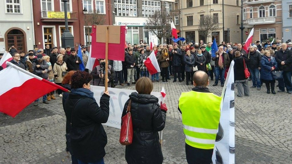 Manifestacja KOD w Grudziądzu. Fot. Nadesłane
