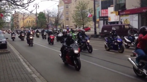 Wielkie otwarcie sezonu motocyklowego w Bydgoszczy [wideo]
