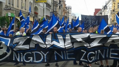 Protest kibiców Zawiszy Bydgoszcz