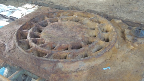 Części czołgu Pantera odnalezione w okolicach Lipna