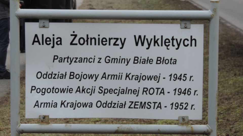 Gmina Białe Błota w ten sposób uczciła Narodowy Dzień Pamięci Żołnierzy Wyklętych. Fot. Lech Przybyliński
