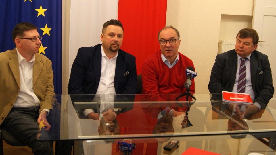 "Nie obawiamy się o przyszłość naszej partii" - mówił w Bydgoszczy lider SLD, Włodzimierz Czarzasty. Fot. Hanna Gołata