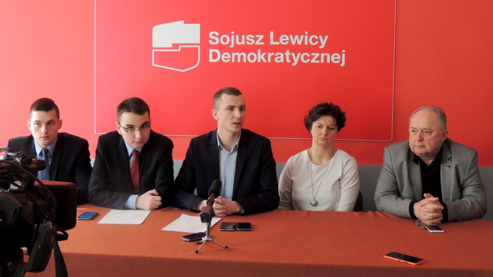 Nowe szefostwo Sojuszu Lewicy Demokratycznej we Włocławku zwołało konferencję prasową. Fot. Marek Ledwosiński