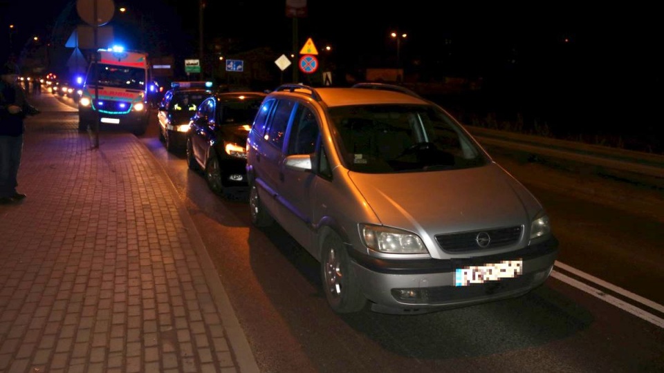 24 listopada wieczorem grudziądzcy policjanci ścigali złodzieja samochodu. Fot. KMP w Grudziądzu