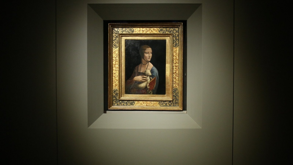 W kolekcji znajduje się "Dama z gronostajem" Leonarda da Vinci. Fot. Archiwum/PAP/Stanisław Rozpędzik