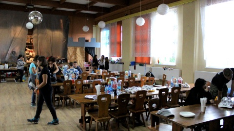W miejscowym domu kultury zorganizowano sztab kryzysowy. Fot. Marcin Doliński